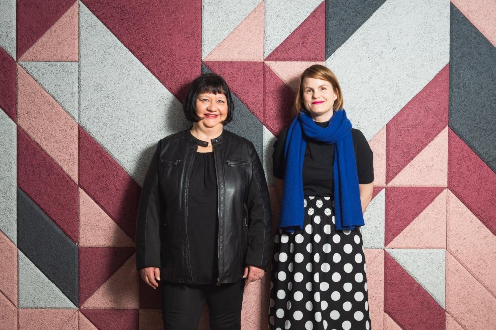 According to Sodexo's Chief Shop Steward Sirpa Aly and HR Manager Riikka Lindholm EWC work is of importance. Photo: Emilia Kangasluoma