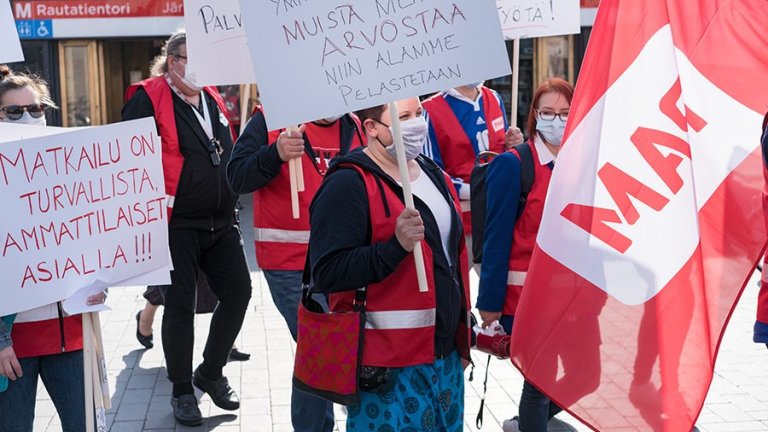 Demonstration på turismbranschens vägnar - 