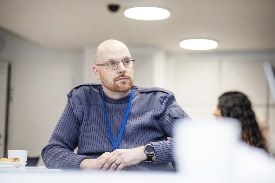 Timo Turunen is the workplace shop steward at the Onninen warehouse in Hyvinkää. Photo: Eeva Anundi